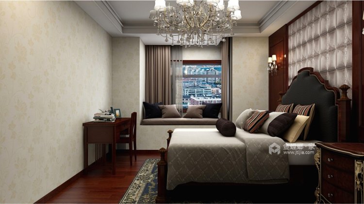 135平阳光城·檀悦美式风格-卧室效果图及设计说明