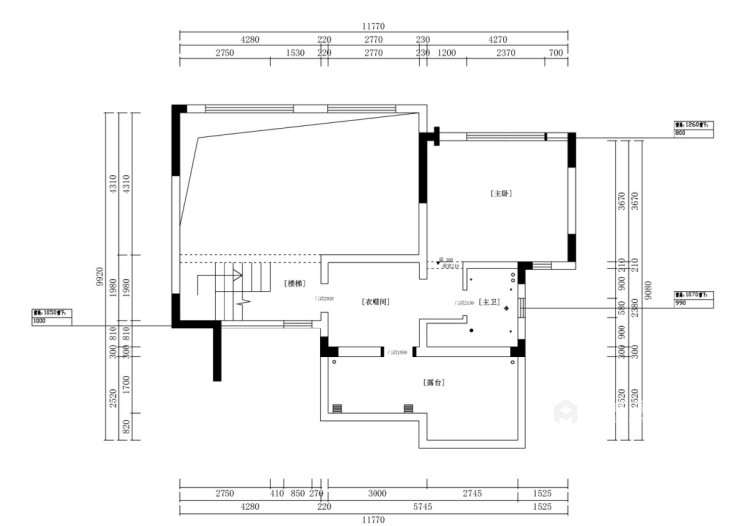 300平金沙湖高尔夫官邸现代风格-业主需求&原始结构图