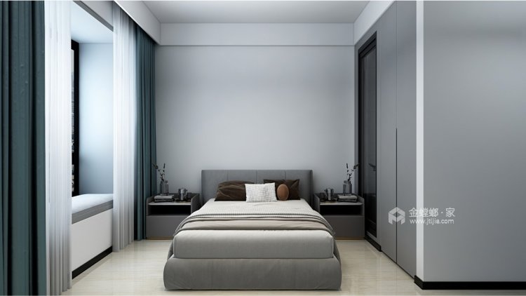 168平建业橙园现代风格-卧室