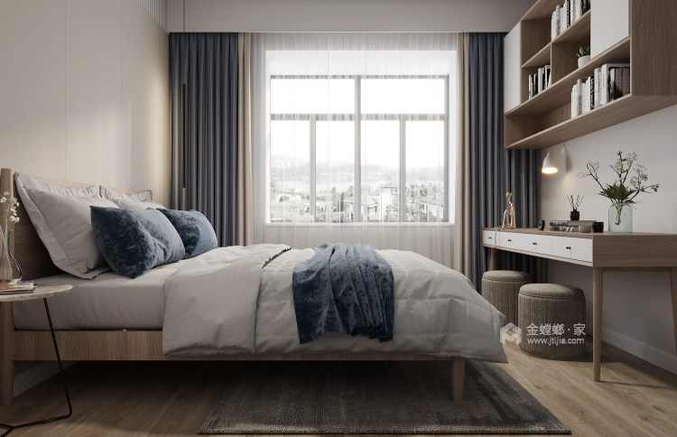 120平怡景湾现代风格-卧室效果图及设计说明