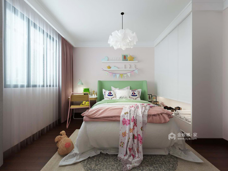 135平美的林城时代新中式风格-卧室效果图及设计说明