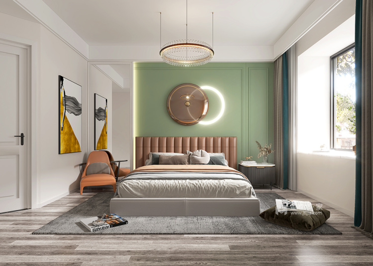 150平上善颐园欧式风格-卧室效果图及设计说明