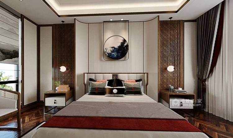 300平保利半山国际新中式风格-卧室效果图及设计说明