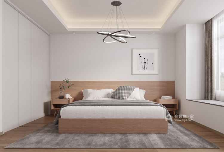 140平香悦澜山现代风格-卧室效果图及设计说明