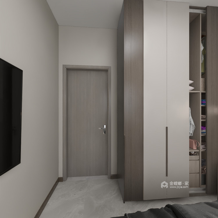 150平天誉现代风格-卧室效果图及设计说明