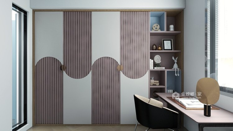 45平尚书巷现代风格-卧室效果图及设计说明