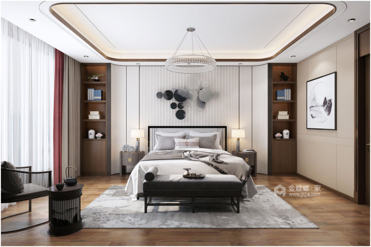 910平未来方舟新中式风格-卧室效果图及设计说明