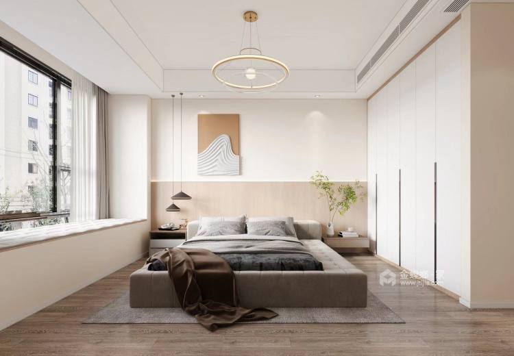 165平人居柏云庭现代风格-卧室效果图及设计说明
