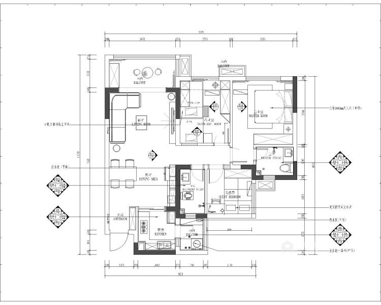 89平翡翠城日式风格-简约的家-平面设计图及设计说明