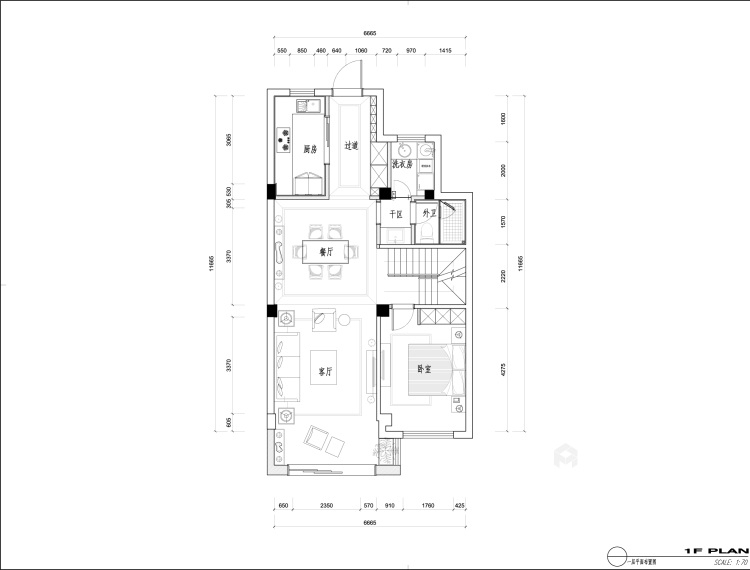 275平独墅湾现代风格-平面设计图及设计说明