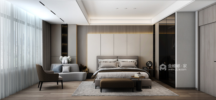 275平独墅湾现代风格-卧室效果图及设计说明
