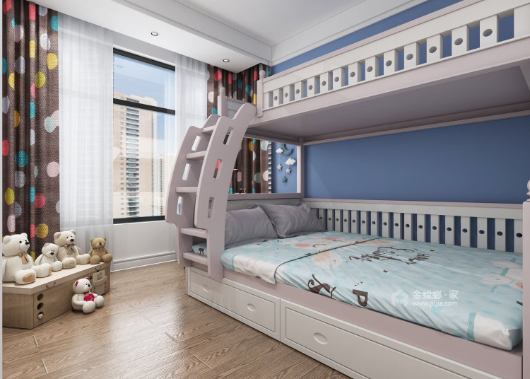120平中铁逸都国际简欧风格-卧室效果图及设计说明