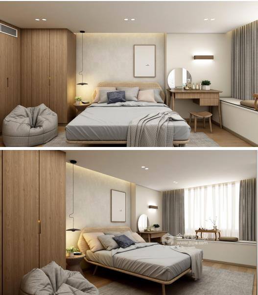 108平臻湾汇现代风格-卧室效果图及设计说明