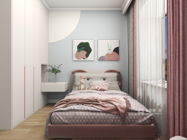 125平21世纪花园现代风格-卧室效果图及设计说明
