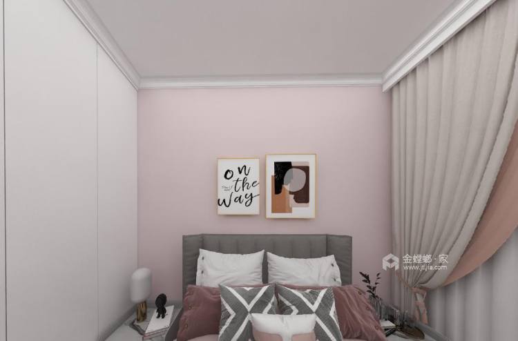 123平滨河湾现代风格-卧室效果图及设计说明