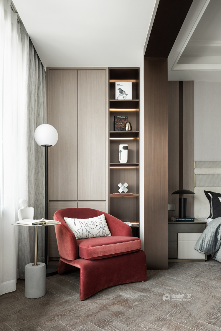 130平今日家园现代风格-摩登，时尚更高级-卧室效果图及设计说明