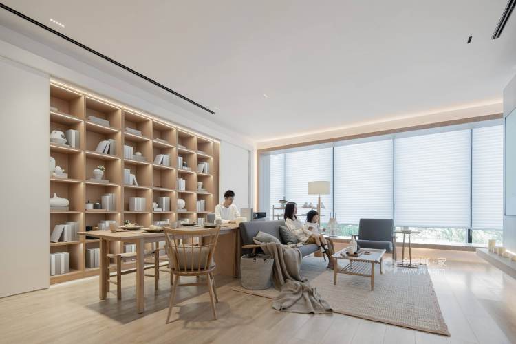 100平人民路568号日式风格-普通人的舒适生活-客厅效果图及设计说明