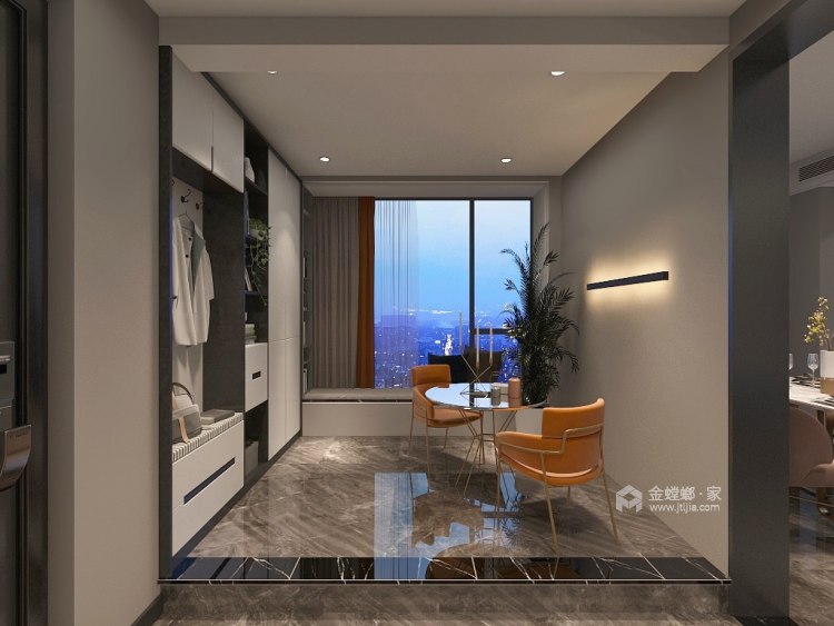 260平温莎国际现代风格-客厅效果图及设计说明