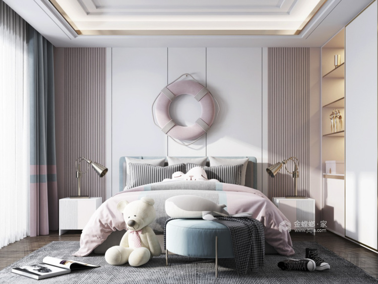 169平灏景天下现代风格-卧室效果图及设计说明