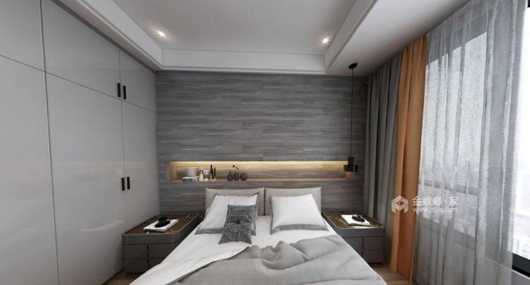 170平翡翠国际现代风格-卧室效果图及设计说明