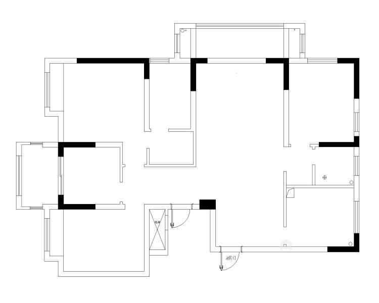 144平融侨观邸日式风格-业主需求&原始结构图