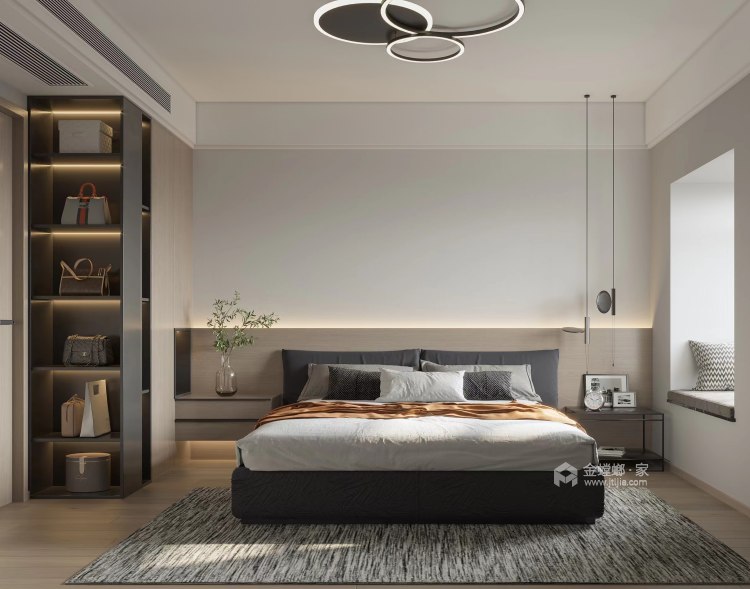 122平美岸观邸美式风格-卧室效果图及设计说明