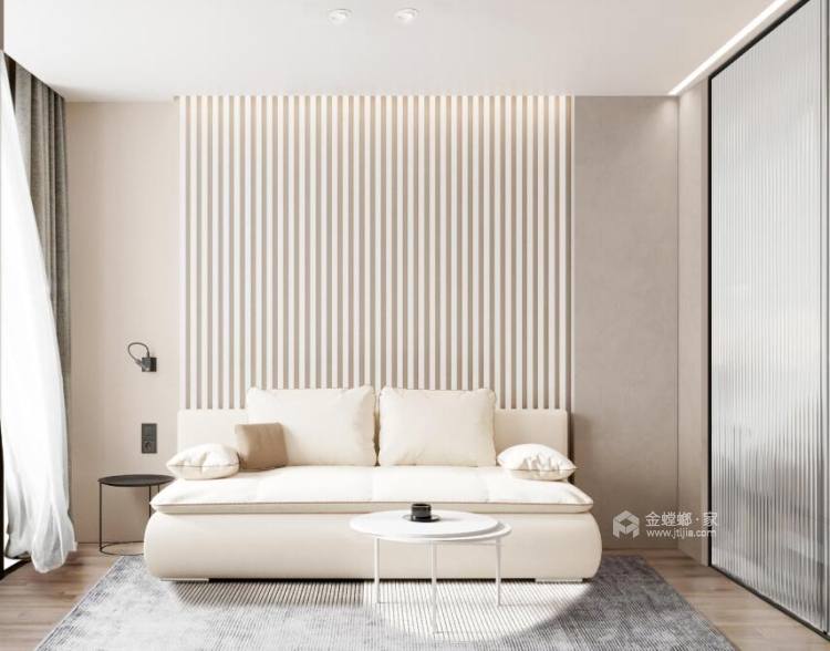 300平北园府现代风格-简洁安静中融入质朴的�骷琶�-卧室