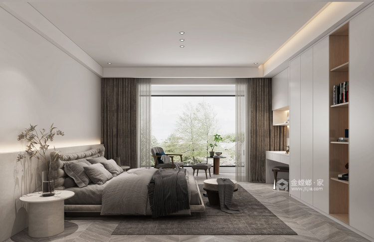 320平宝龙世家现代风格-卧室效果图及设计说明