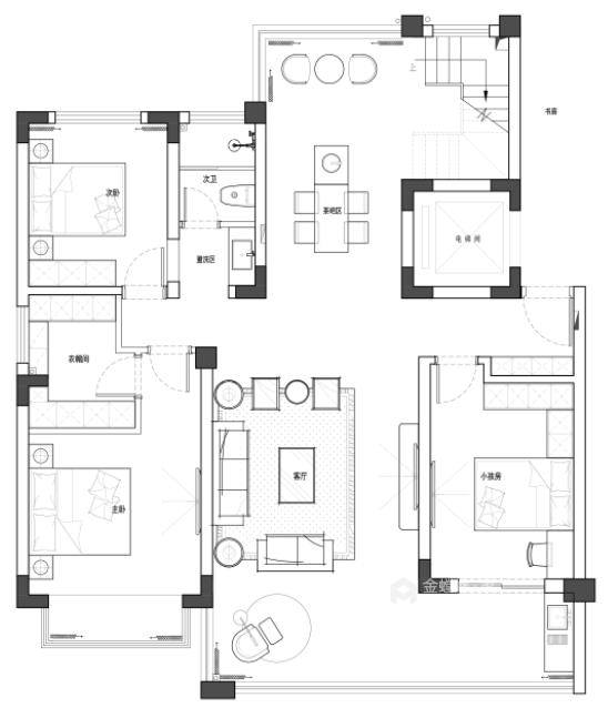 257平金御豪庭新中式风格-平面设计图及设计说明