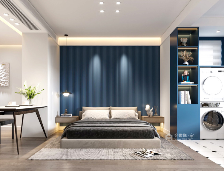 43平蓝城尊园地中海风格-感受蔚蓝海岸慢生活-客厅效果图及设计说明