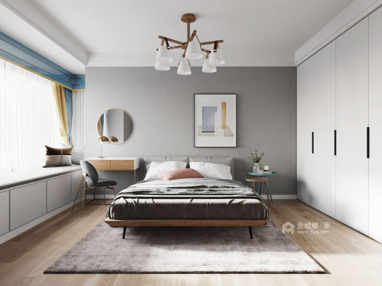 126平协信太古城现代风格-大自然的礼物-卧室效果图及设计说明