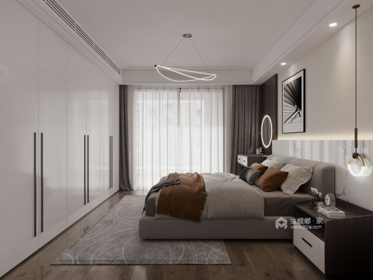 175平悦景台现代风格-卧室效果图及设计说明