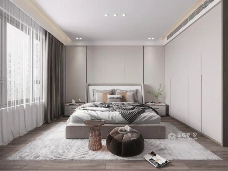 130平雅居乐现代风格-卧室效果图及设计说明