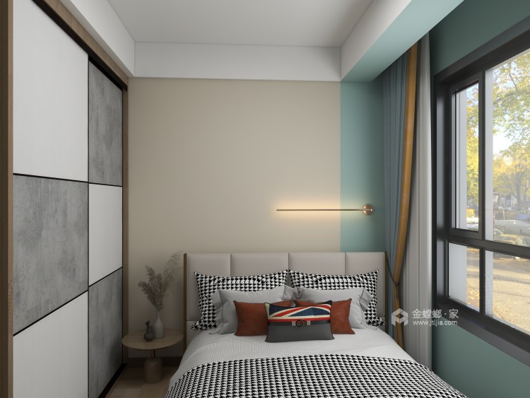 159平长江大院现代风格-卧室效果图及设计说明