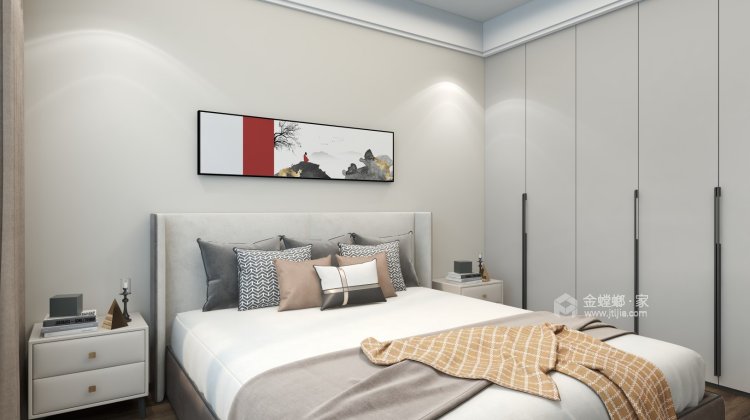 148平云梦洲中式风格-卧室效果图及设计说明