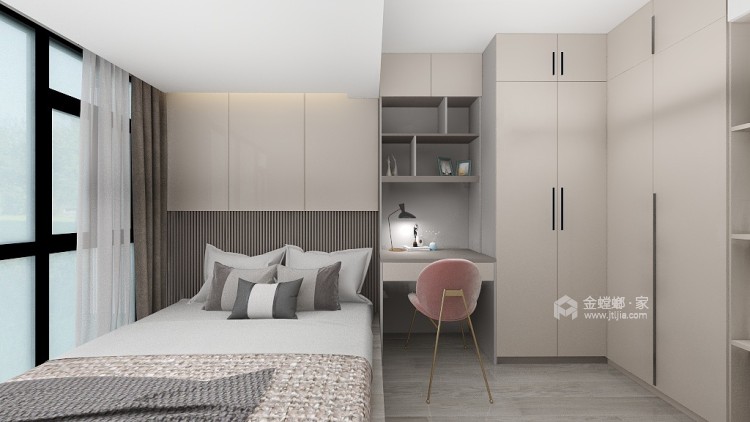 122平天誉现代风格-卧室效果图及设计说明