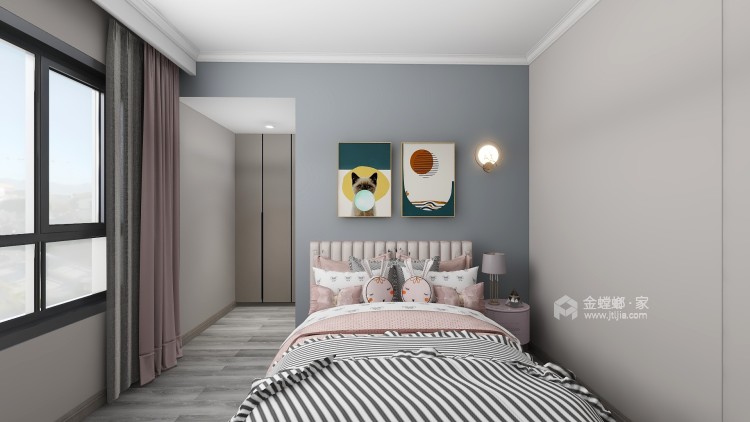 135平原著荟现代风格-卧室效果图及设计说明