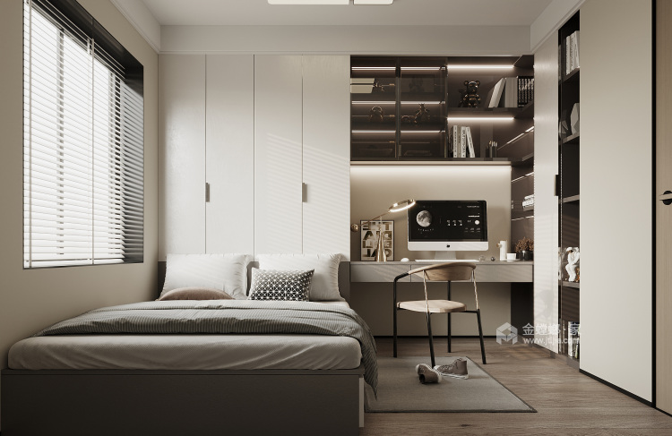 150平高新君园现代风格-卧室