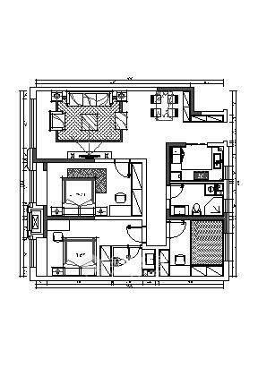 150平高新君园现代风格-平面设计图及设计说明