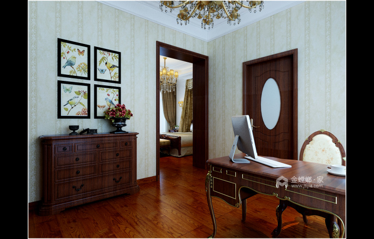 300平碧桂园欧式风格-卧室效果图及设计说明