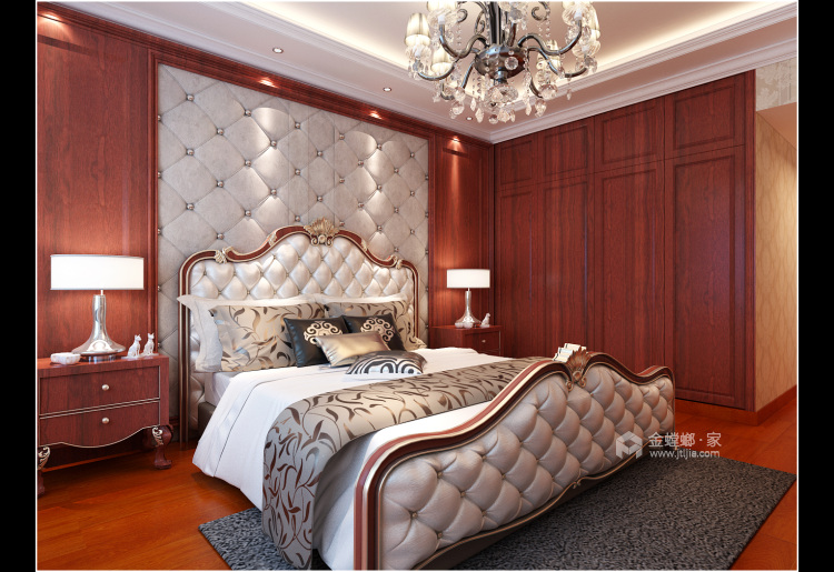 320平恒大棕榈岛美式风格-卧室效果图及设计说明