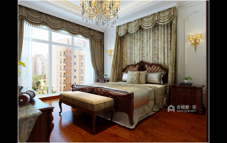 300平碧桂园欧式风格-卧室效果图及设计说明