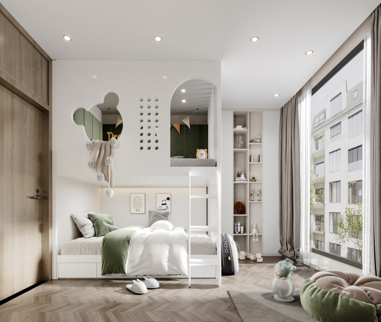 178平雅戈尔风尚现代风格-卧室效果图及设计说明