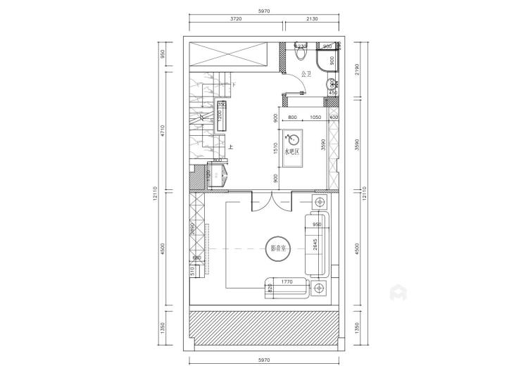 175平旭辉壹号院现代风格-一家人住在一起的房子-平面设计图及设计说明