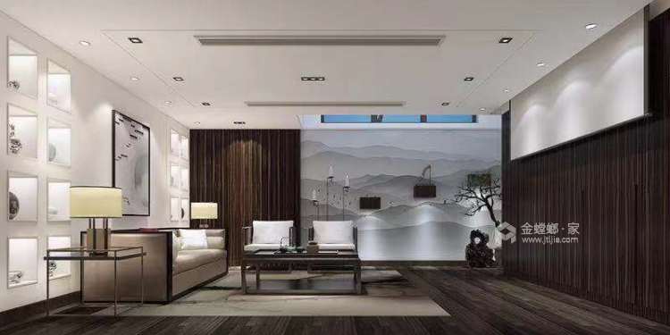 175平旭辉壹号院现代风格-一家人住在一起的房子-空间效果图