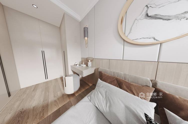137平观天府现代风格-卧室效果图及设计说明
