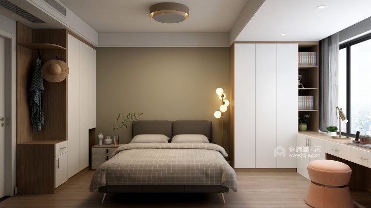 123平融创南湖大观现代风格-五口之家，归心之旅-卧室效果图及设计说明
