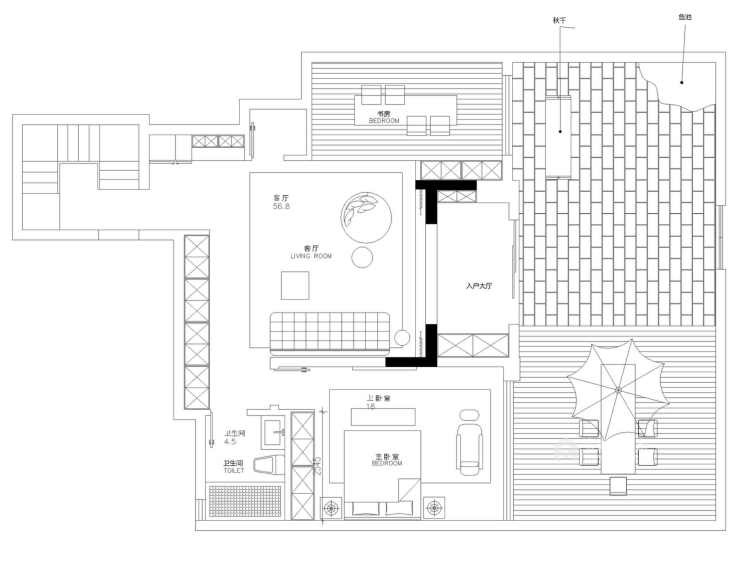 232平伊顿庄园现代风格-平面设计图及设计说明