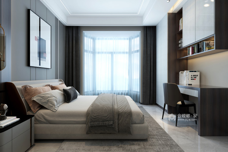 270平东龙壹湾现代风格-卧室效果图及设计说明
