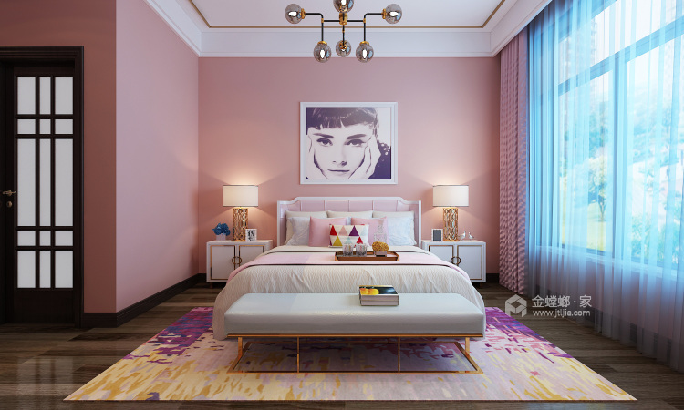 260平摩天石新中式风格-卧室效果图及设计说明